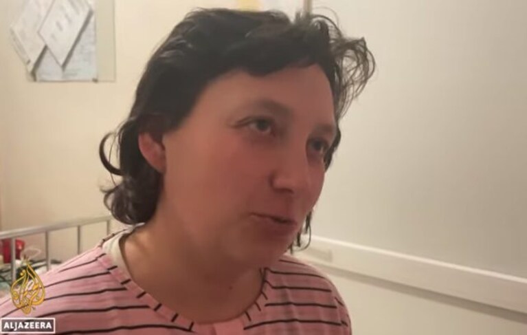 Nastiya, intervistata da Al Jazeera.