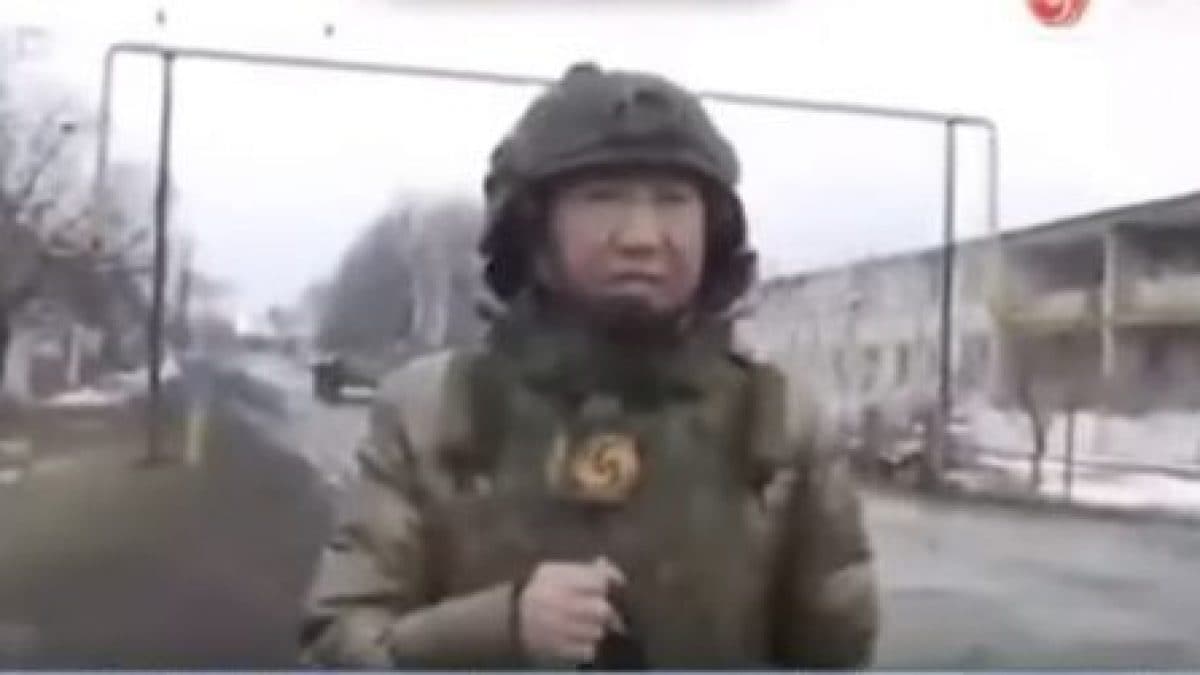 Il giornalista cinese in Ucraina (Phoenix TV)