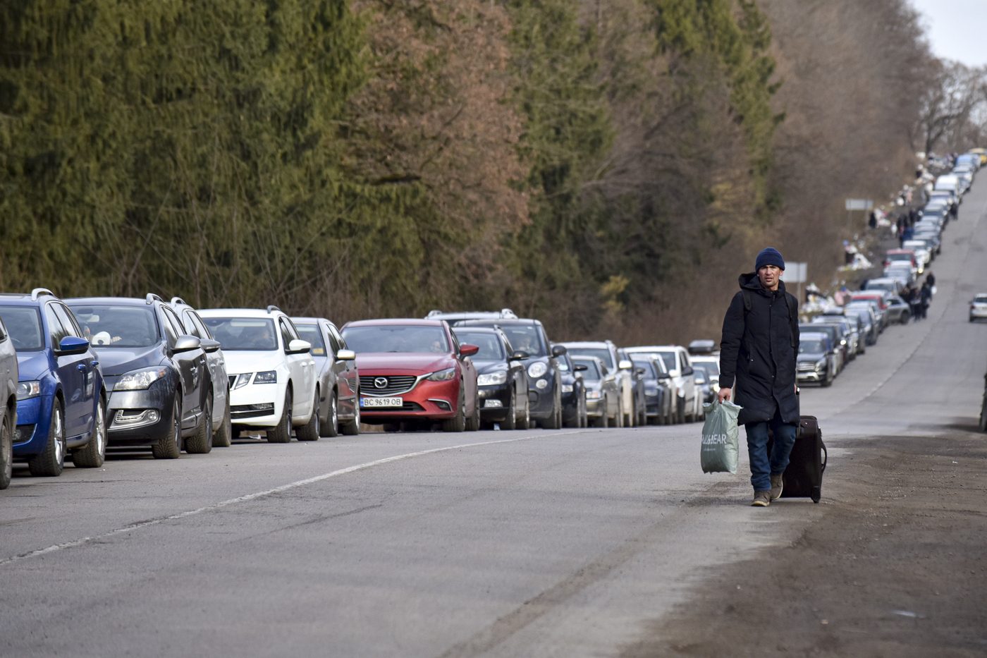 Auto in coda alla frontiera