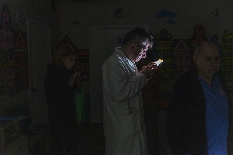 Blackout al Kharkiv Regional Children's Clinical Hospital (foto di Giovanni Diffidenti).