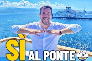 "Entro due anni la prima pietra del Ponte sullo Stretto": la promessa del ministro Salvini