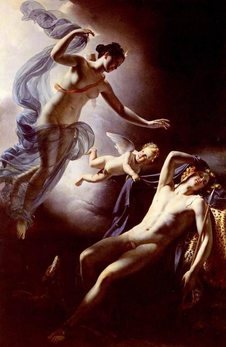 Diana ed Endimione, dipinto del XIX secolo realizzato dall'artista Jerome-Martin Langlois