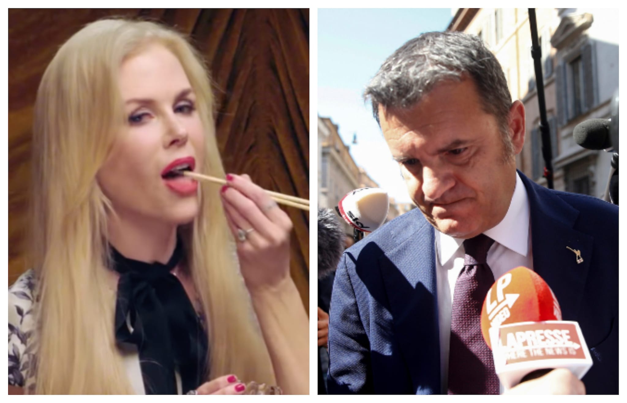 Centinaio difende i prodotti italiani e se la prende con Nicole Kidman: 