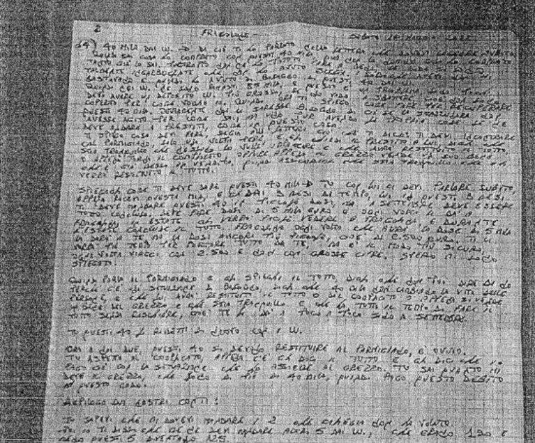 Il pizzino scritto da Matteo Messina Denaro e indirizzato a "Fragolone".