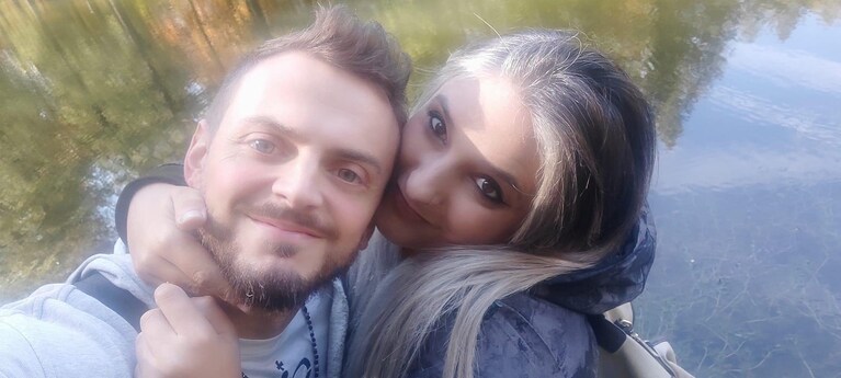 Alice Neri e il marito.