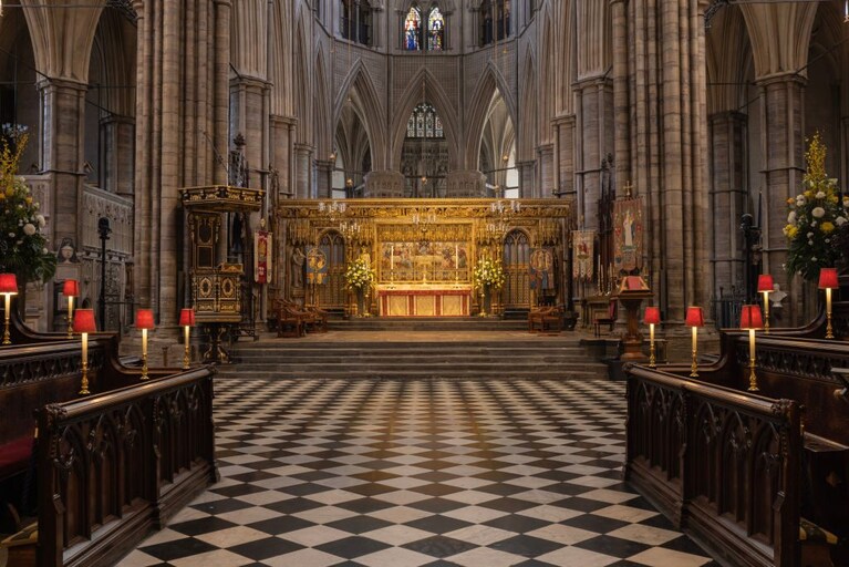 L'altare principale dell'Abbazia di Westminster.