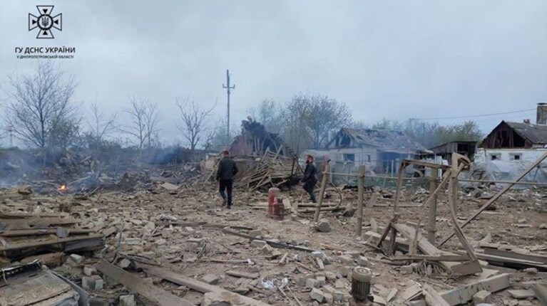 Devastazione a Pavlohrad (Twitter).