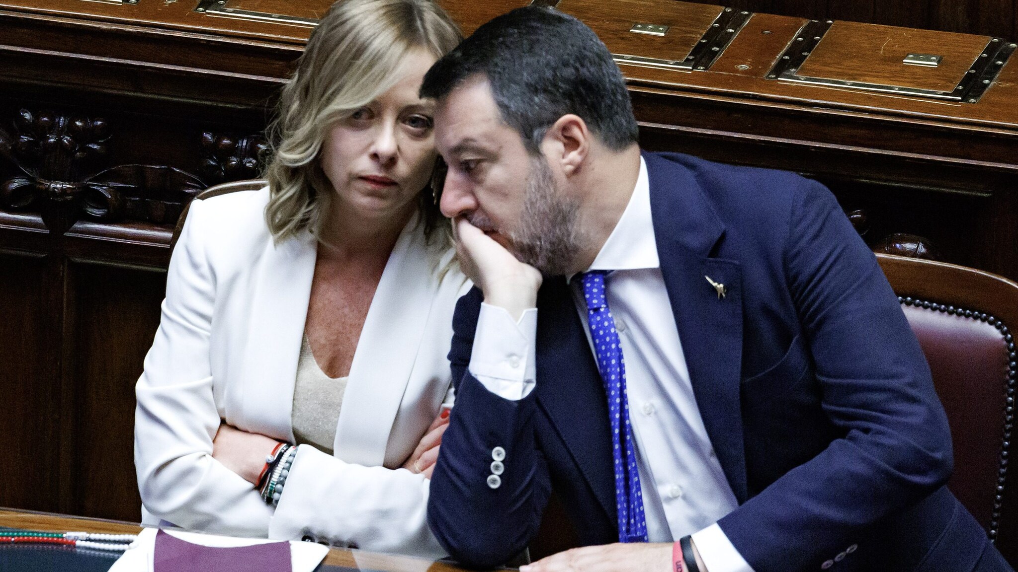 Giorgia Meloni e Matteo Salvini