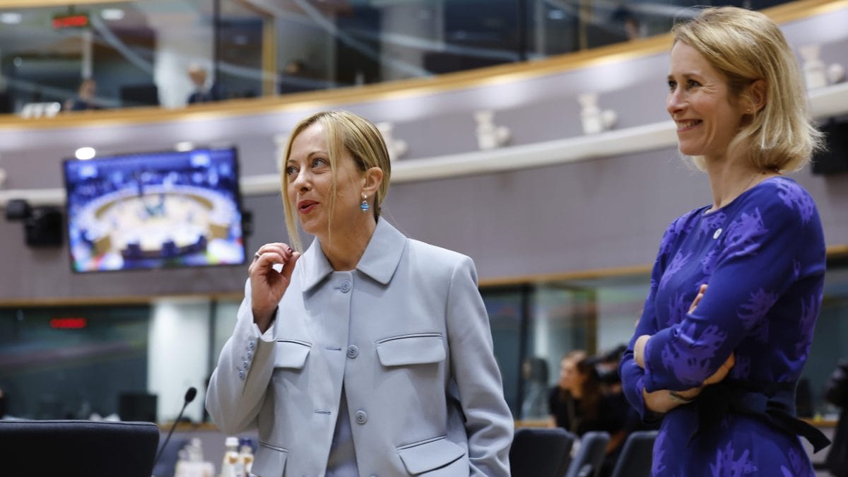 Giorgia Meloni e Kaja Kallas, Alta rappresentante dell’Ue per gli affari esteri.