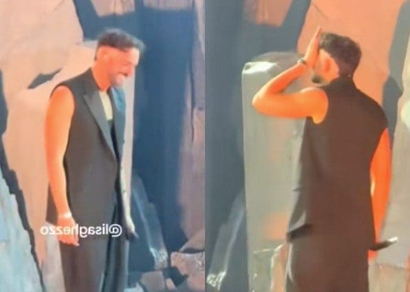 Marco Mengoni si commuove cantando Luce, la canzone dedicata alla madre