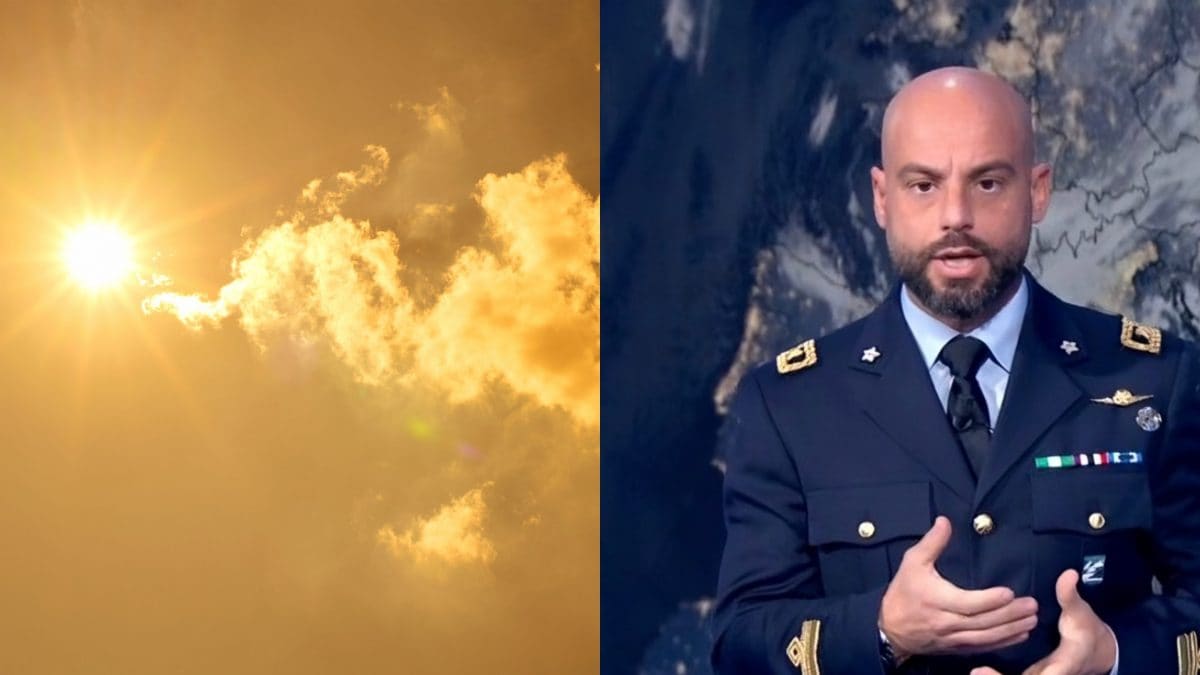 A destra, il maggiore dell’Aeronautica militare Domenico Maione.