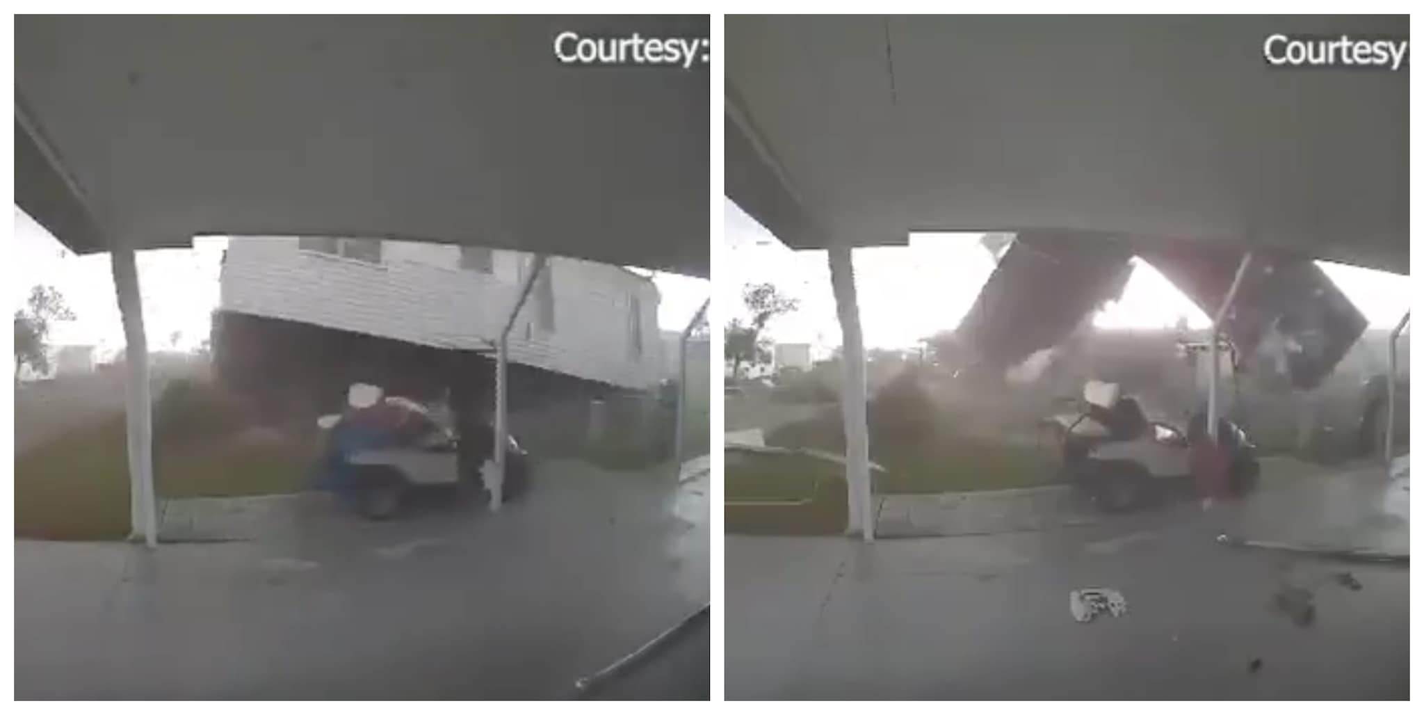Il tornado in Florida solleva una casa mobile a Largo e la scaraventa a terra: il video