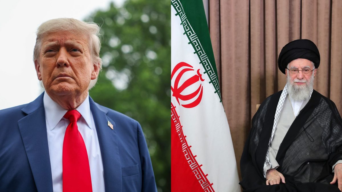 Donald Trump e Ali Khamenei.