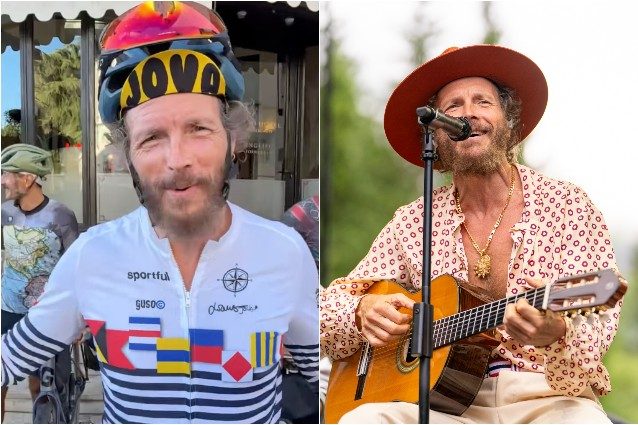 La resilienza di Jovanotti che al festival in montagna arriva dopo 770 km in bicicletta, a due anni dall'incidente