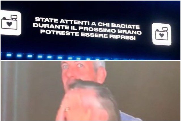 Al concerto di Pezzali la coppia dei Coldplay si sarebbe salvata: "Attenti a chi baciate durante il prossimo brano"