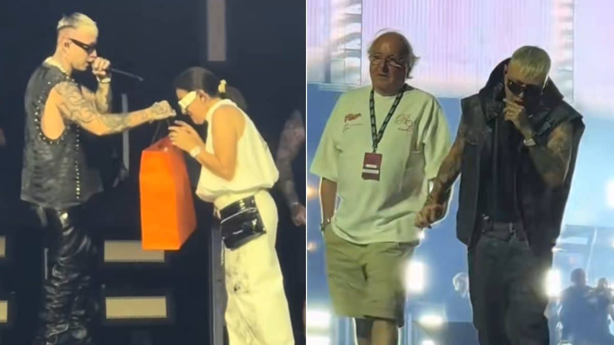 Le lacrime di Lazza al concerto di San Siro: mantiene la promessa alla madre e abbraccia commosso il padre