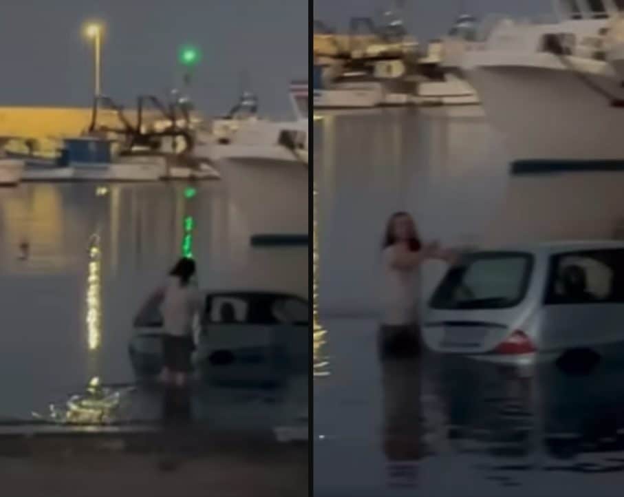 Finisce nel porto di Gallipoli con l'auto, ma esce illeso: "Non posso stare qui, domani devo fare 200 pizze"