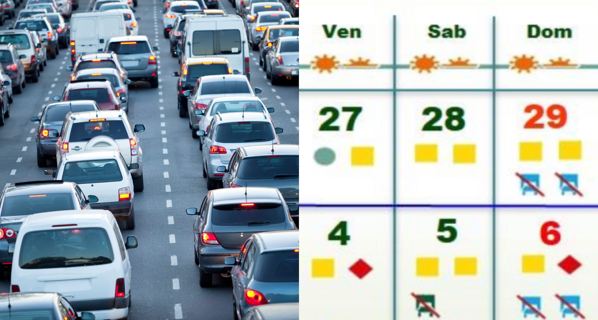 Previsioni traffico strade e autostrade nel weekend del 5 e 6 luglio, quando partire: bollini rossi e gialli