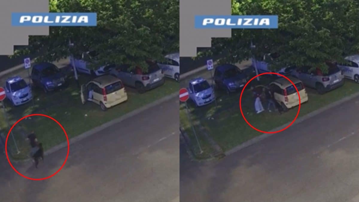 Le immagini del video che ha portato all’arresto del 41enne.