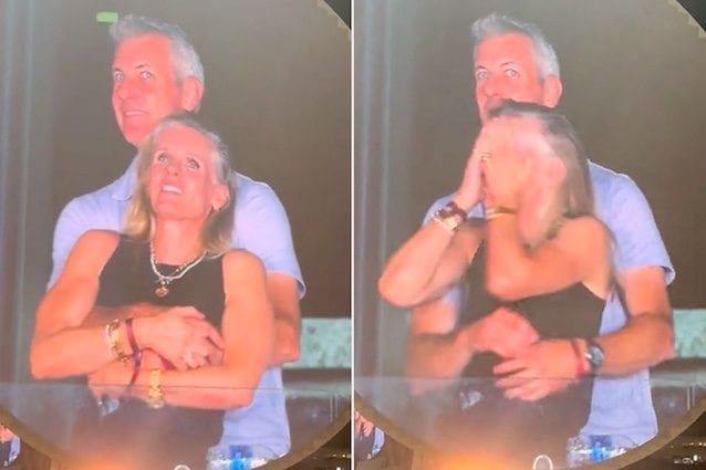 Andy Byron e Kristin Cabot al concerto dei Coldplay