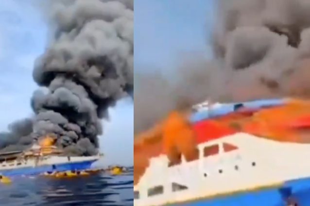 Incendio su traghetto in Indonesia, divorato dalle fiamme: 3 morti, tra cui una donna incinta, e 500 in salvo