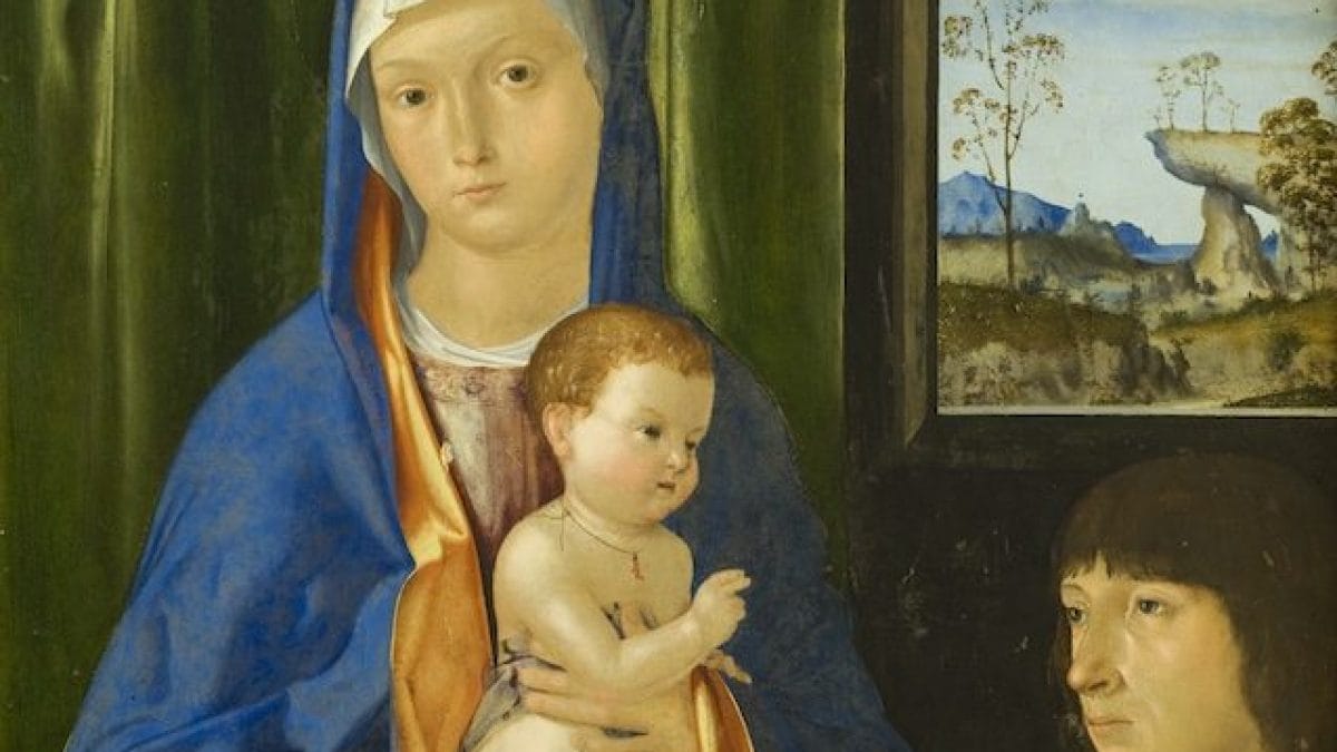 La Madonna con bambino di Antonio Solario