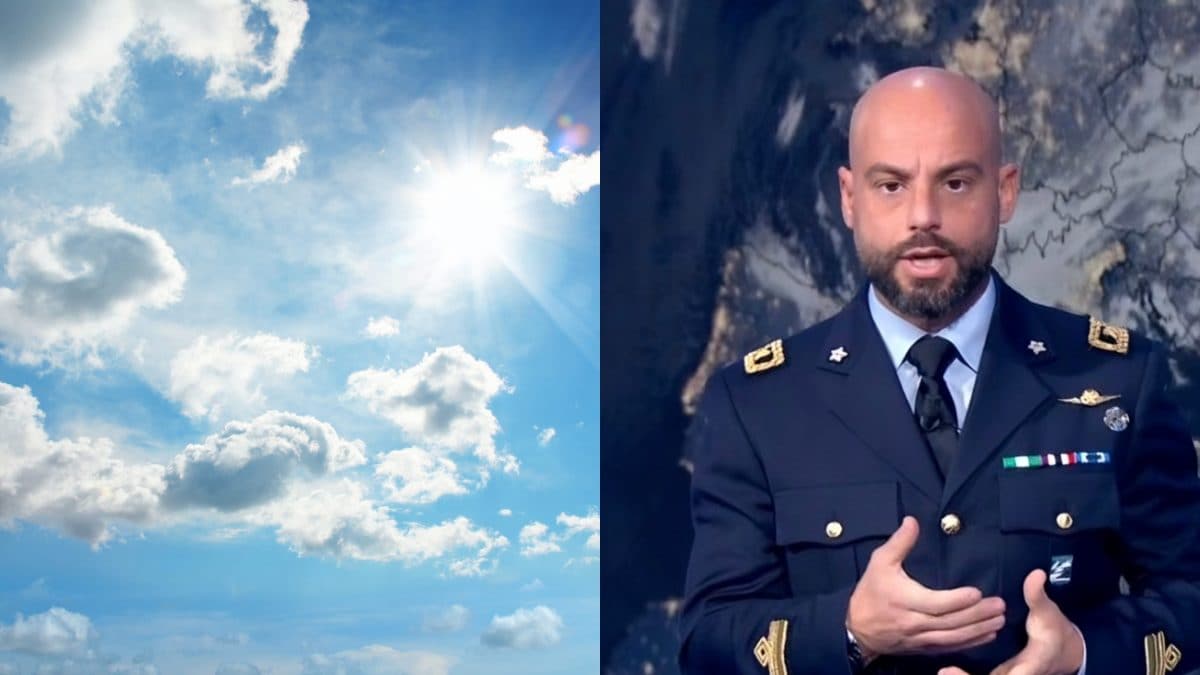 A destra, il maggiore dell’Aeronautica Militare Domenico Maione.