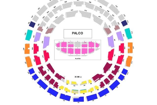 Mappa del concerto di Gigi D’Alessio a Roma