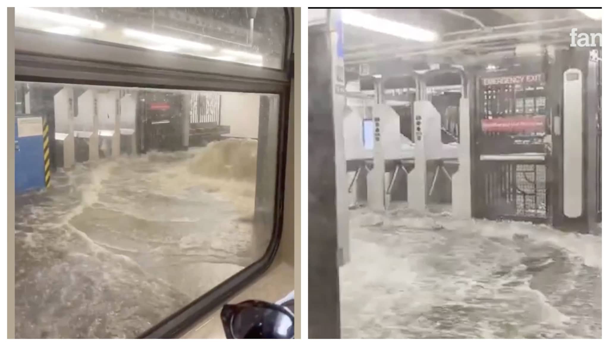 Alluvione a New York, tempeste e piogge torrenziali: metro sott'acqua, strade allagate e voli in ritardo