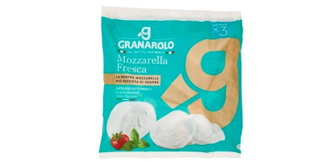 Mozzarella Granarolo richiamata dal commercio per possibile presenza di corpi estranei: il lotto interessato