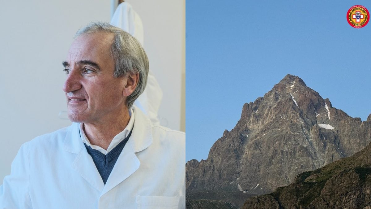 A sinistra, Nicola Ivaldo, 66 anni; a destra, foto del Soccorso Alpino.