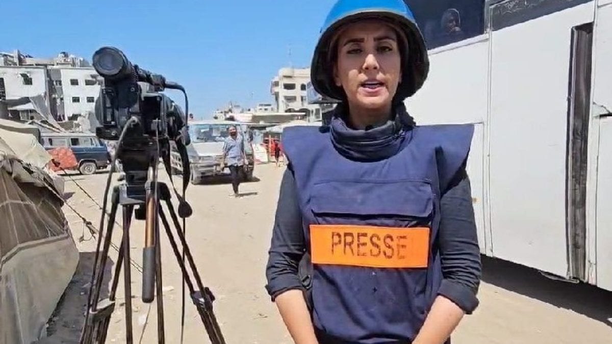 Sally Abdullah Thabit in diretta da Gaza
