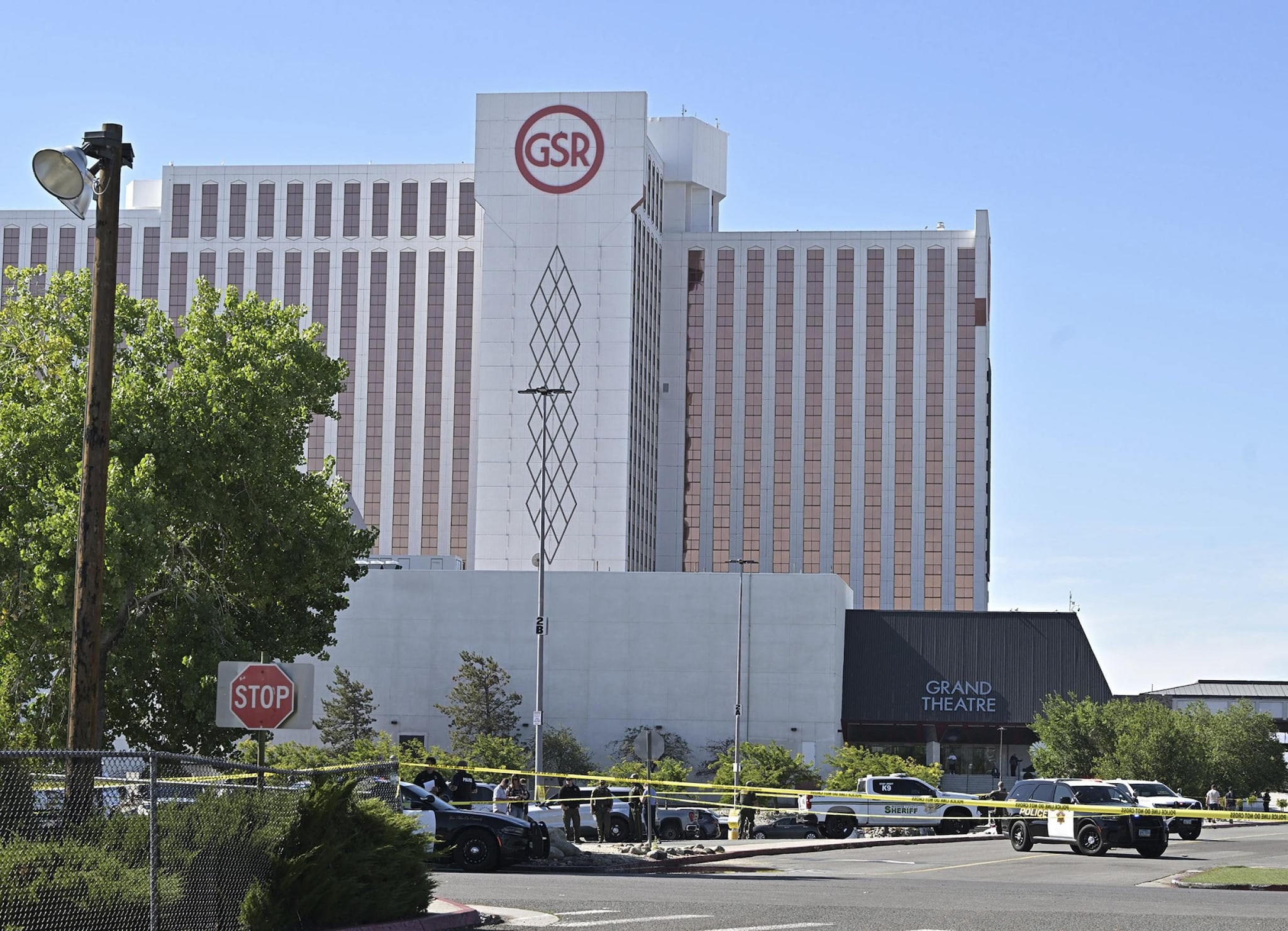 Il luogo della sparatoria in Nevada, negli Stati Uniti.