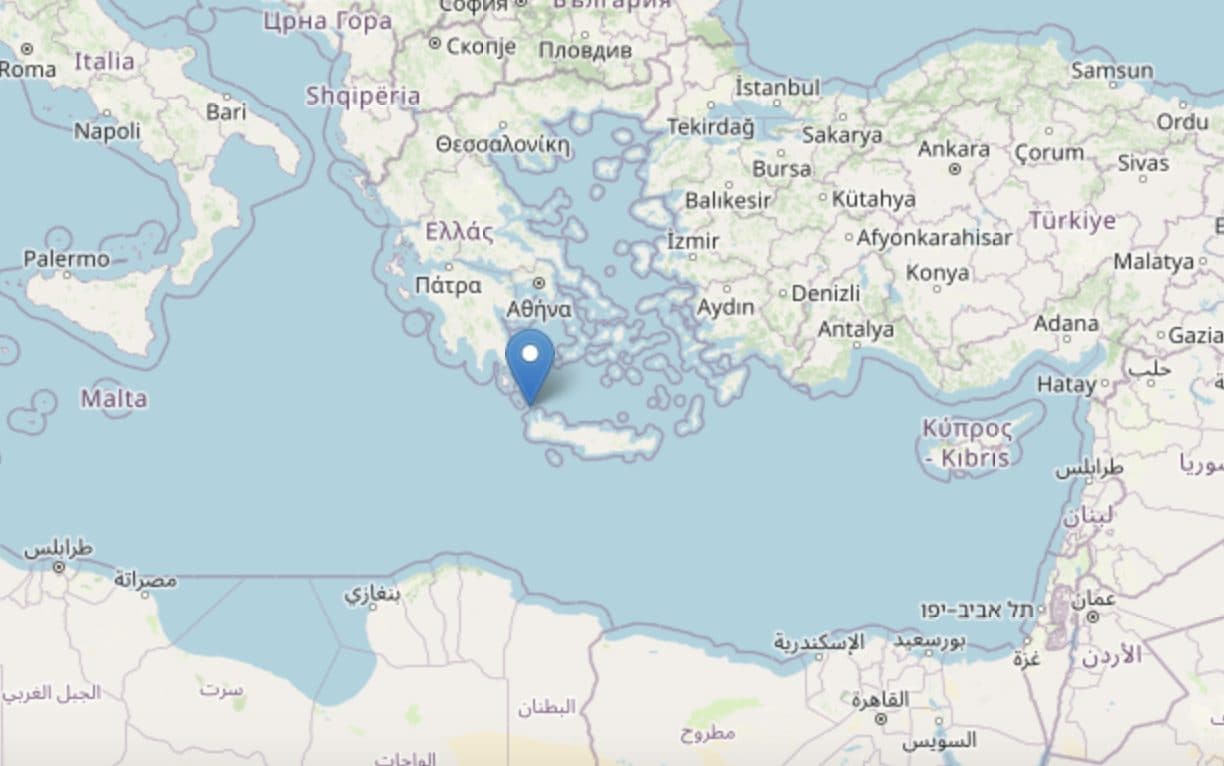 Terremoto oggi a Creta, forte scossa di magnitudo 5: avvertita chiaramente sull'isola