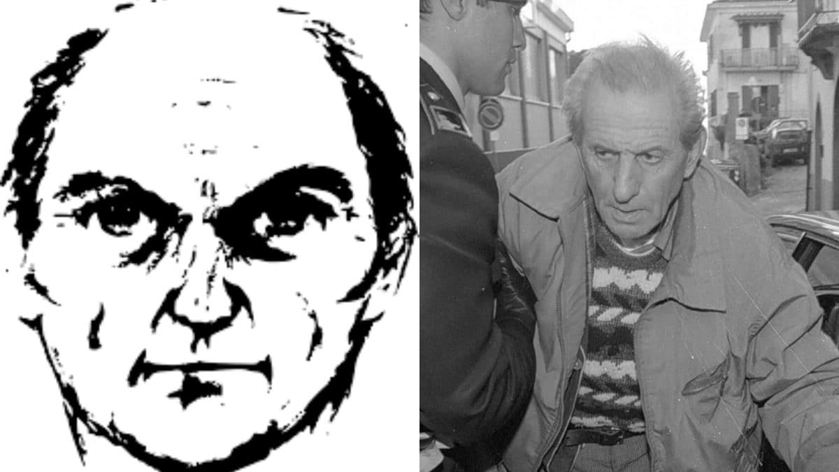 Da sinistra, l’identikit del Mostro di Firenze; Mario Vanni.