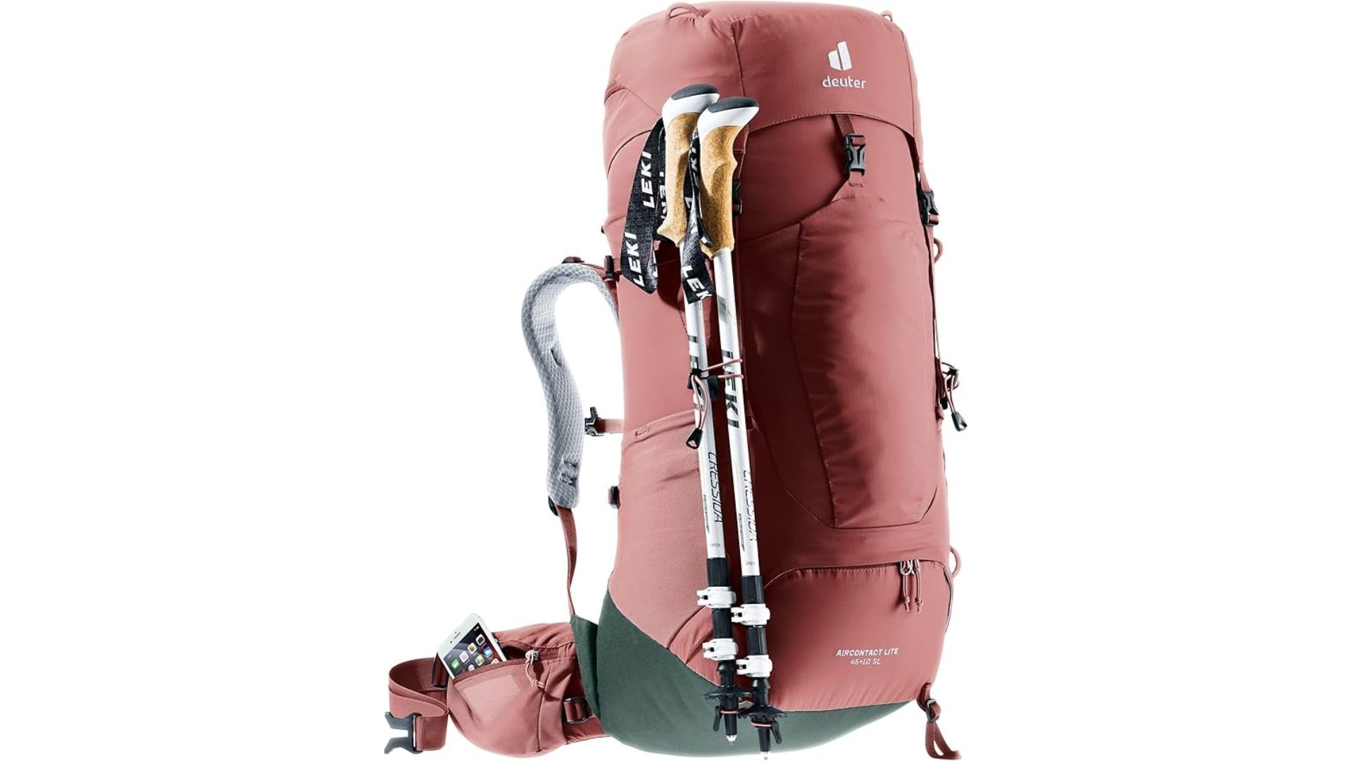 Zaino da trekking Deuter Aircontact Lite donna, volume 45+10L
