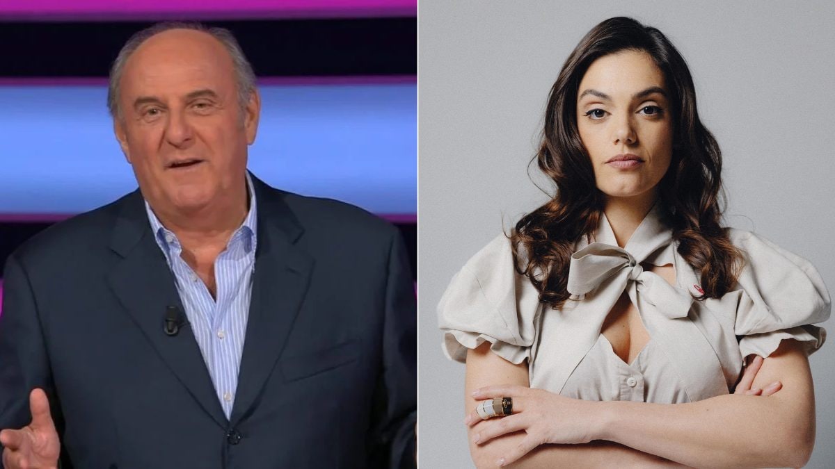 Gerry Scotti e Margherita Vicario, foto di Sara Sabatino