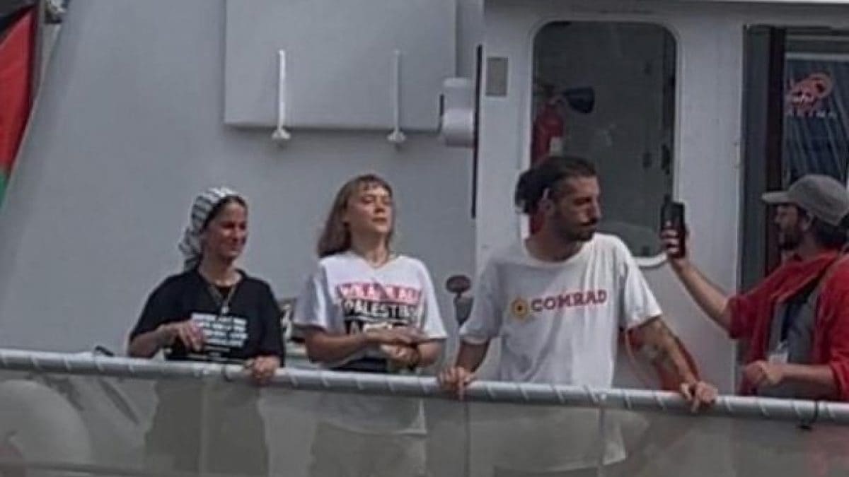 Tony Lapiccirella a bordo della "lead boat".