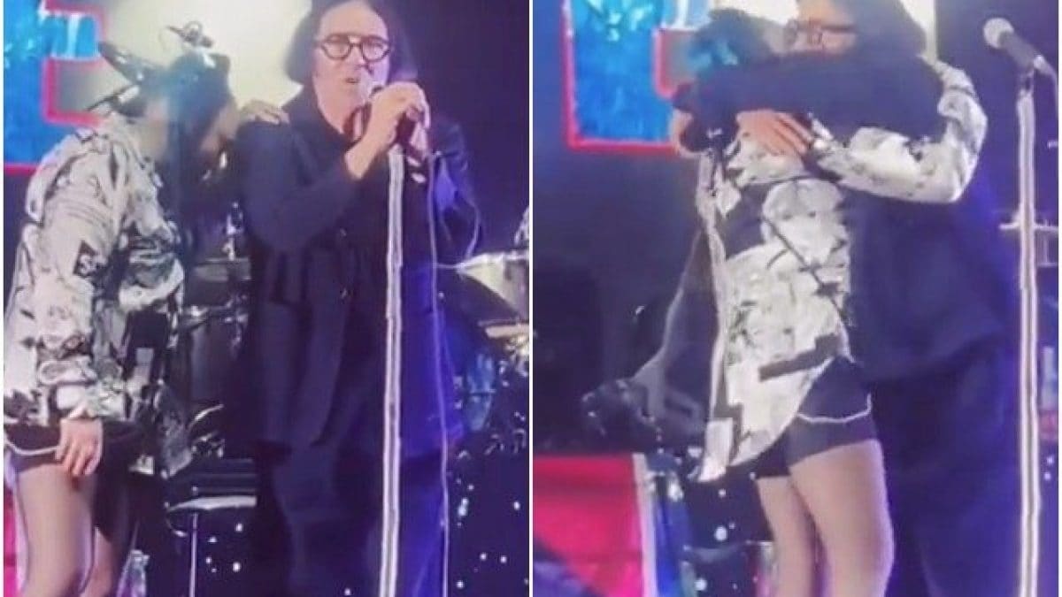 L’abbraccio tra Renato Zero e Loredana Bertè