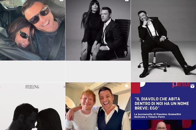 Il profilo Instagram di Tiziano Ferro