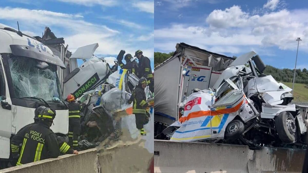 Alcune foto scattate sul luogo dell’incidente.