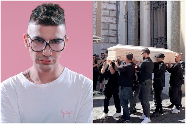 Funerali di Jesto, la bara accompagnata da una sua canzone: presenti Gemitaiz, Rancore e Shade