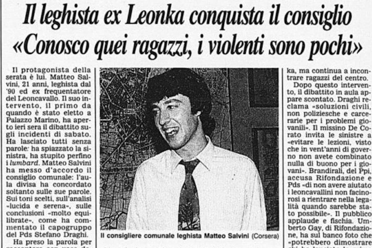 Sgombero Leoncavallo, oggi Salvini parla di "decenni di illegalità tollerata". Ma nel '94: "Era il mio ritrovo"