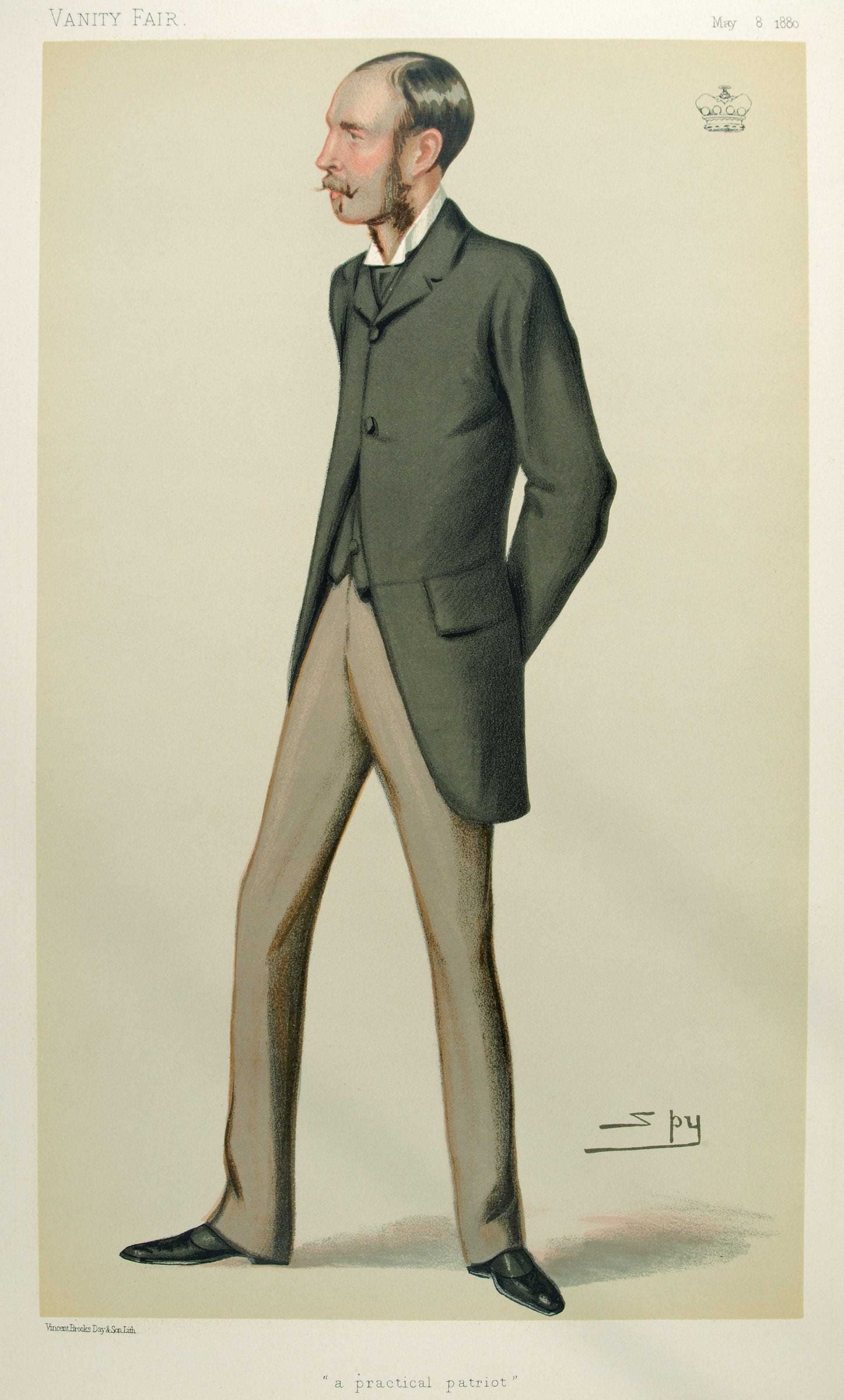 Caricatura di Arthur Edward Guinness pubblicata su Vanity Fair nel 1880.