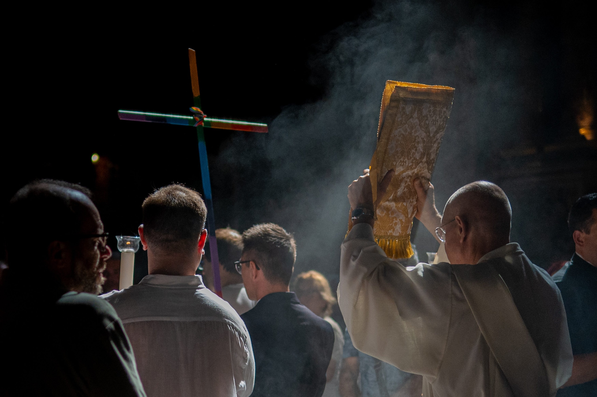 Un momento della celebrazione nella Chiesa del Gesù.