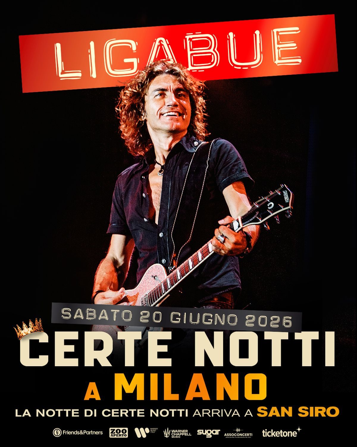 Ligabue a San Siro, via Comunicato Stampa