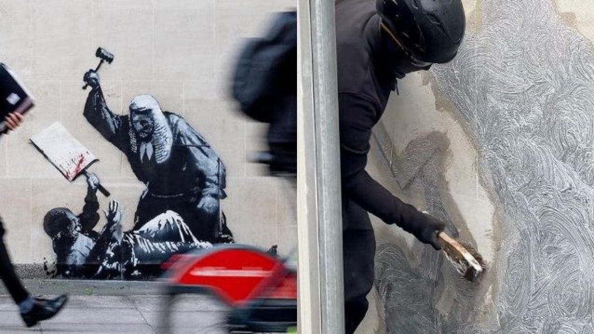 L’opera di Banksy a Londra cancellata