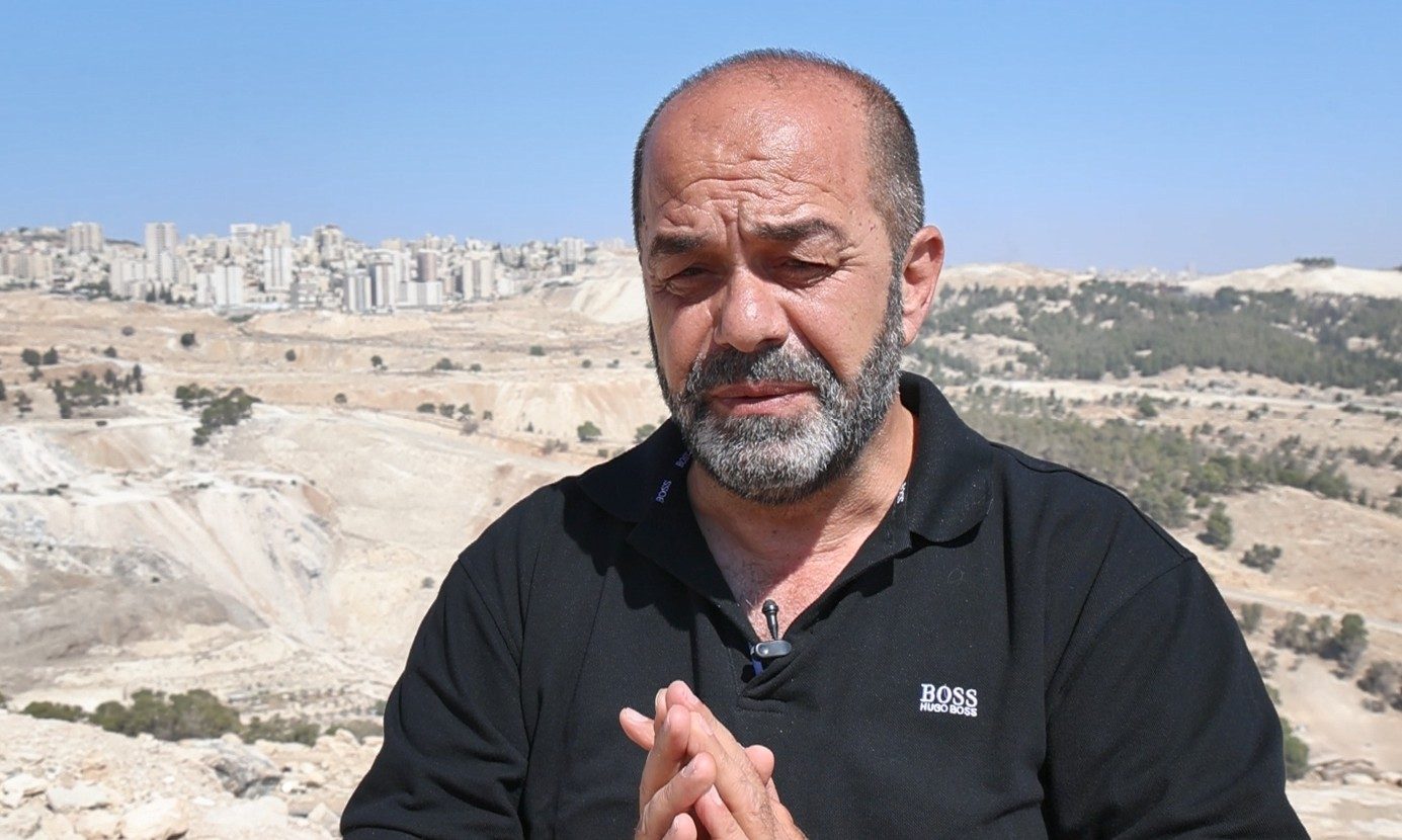 Munther Amira, leader del movimento non violento a Betlemme