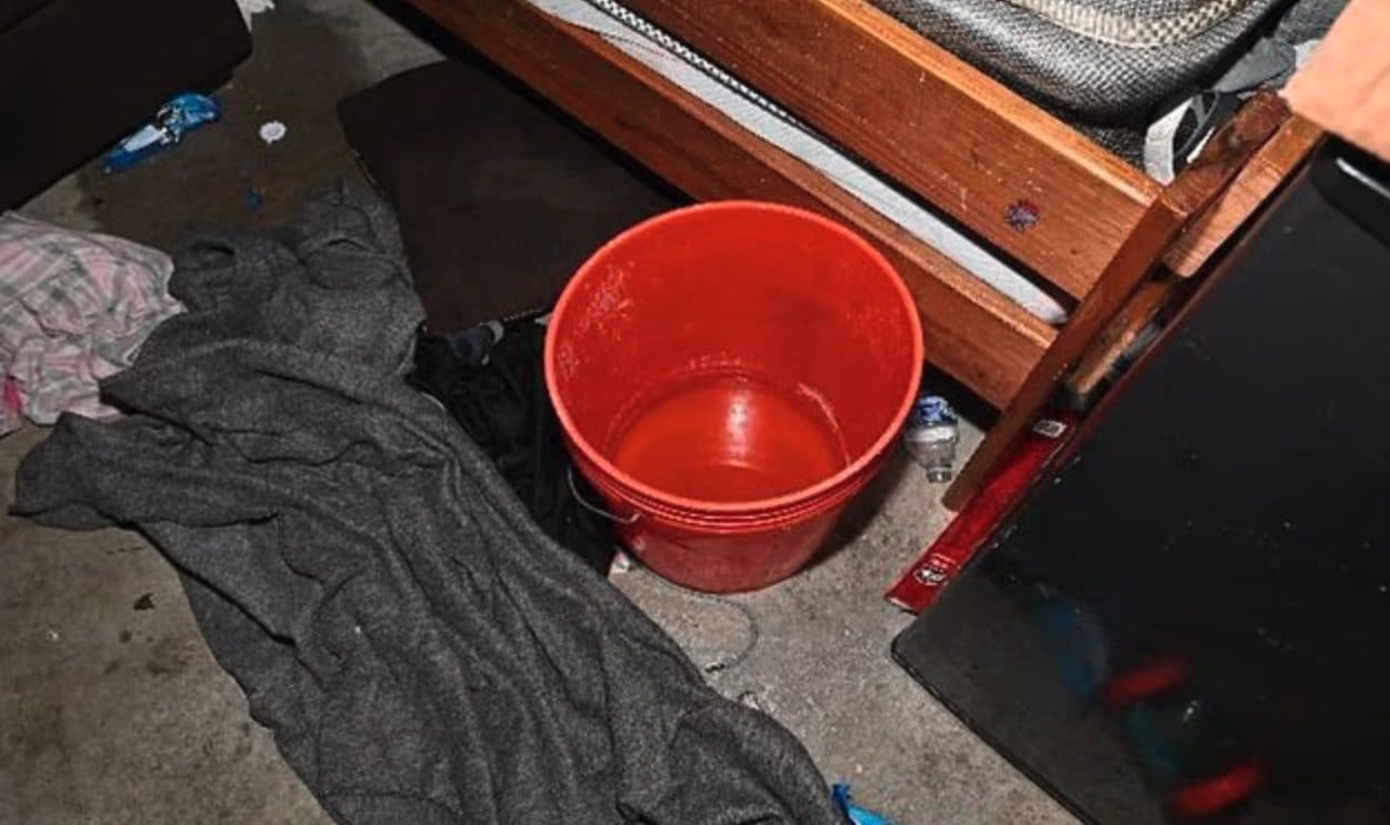 I piccoli urinavano in un secchio