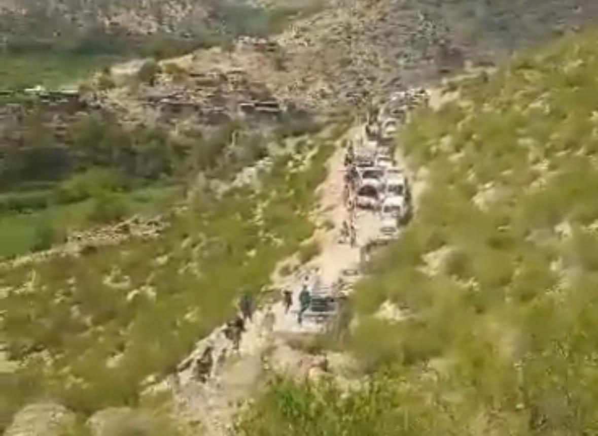 Una delle strade per accedere ai centri abitati
